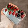 Red Tulip Clear Phone Case For Xiaomi Redmi Note 14 5G 12 13 Pro Plus 14 12S 12 11 10 12C 13C 14C 4G Cute Floral TPU Back Cover