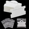 M-Modern-100Piece Bracelet Display Cards Jewelry Display Hanging Card  Bracelet Packaging Necklace Cards With Bags ,White