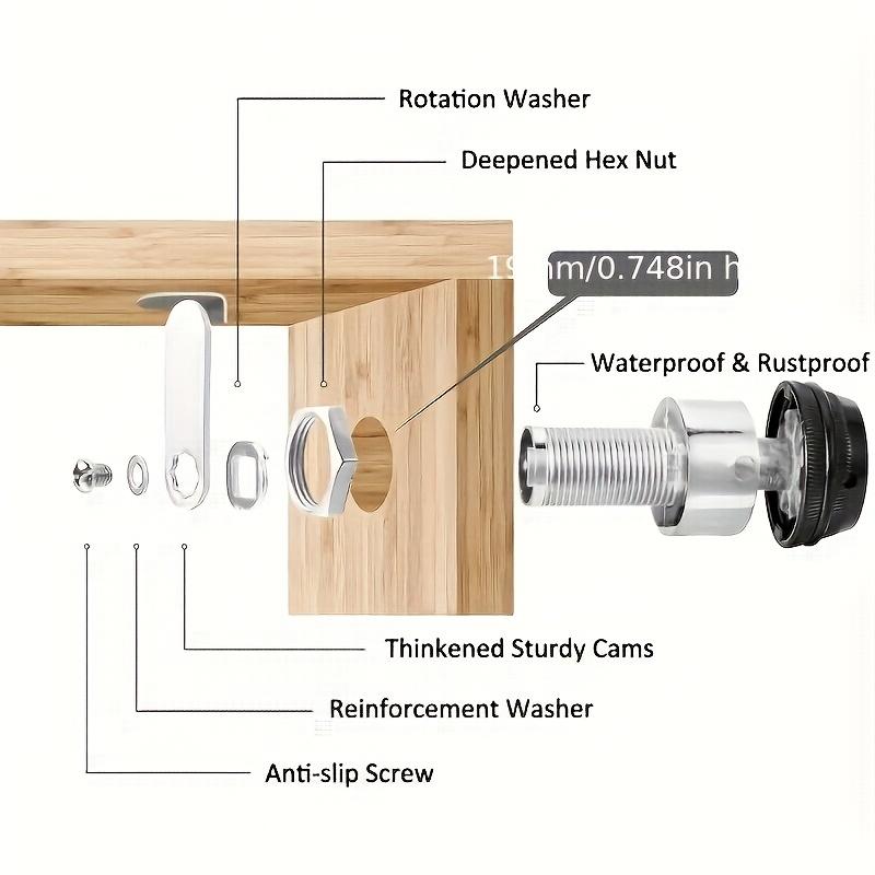 1pc Zinc Alloy 3-digit Combination Lock- Mechanical Lock, Suitable for Cabinets, File Drawers, Storage Boxes, Mailboxes