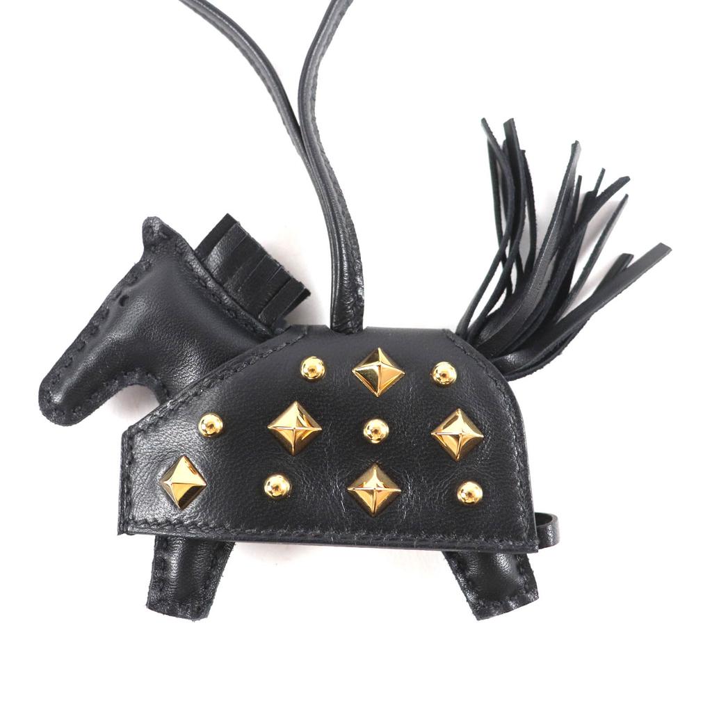 Pristine HERMES Bag charm Rodeo Robeo Rock PM With studs Anyo Miro Women Used