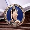 The Lord's Prayer Coin Christian Challenge Coin Pray Without Ceasing Bible Verse Token Inspirational Pocket Prayer Medallion Religious Gift for Men