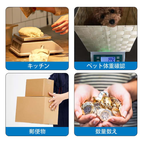 Bivoyud Digital Platform Scale, Maximum 30kg Capacity, Large Screen, Counting, Net Weighing, and Hold Function (Black)