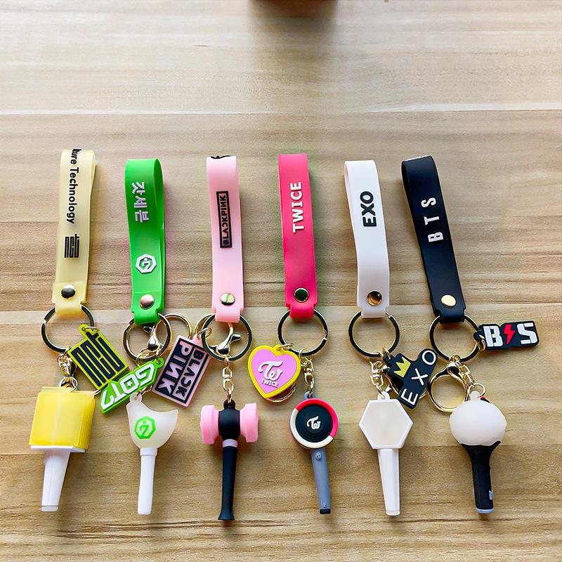 Blackpink Support Stick Keychain Trendy Hammer Pendant For Fans Of Korean Group Blackpink