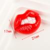 20 Stück Neuer Süßer Cartoon Roter Sexy Anhänger, Lippen Harz Cabochon Scrapbooking DIY Schmuck Haarnadel Zubehör Dekorieren Handwerk A66
