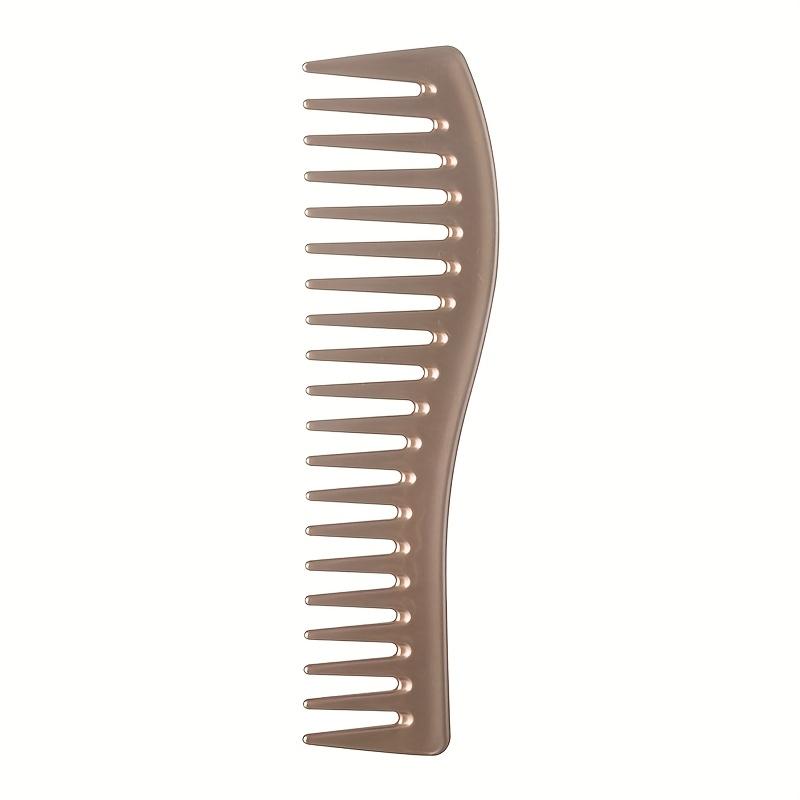 Men's Hair Grooming Tool - Wide-Tooth Styling Comb - Durable ABS Plastic Handle - Ergonomic Retro Design for Hair Dyeing
