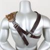 Medieval Viking Warrior Belt Sword Sheath Suit Accessories with Fur Shoulder Armor Suit PU Leather Role Playing Suit Accessories