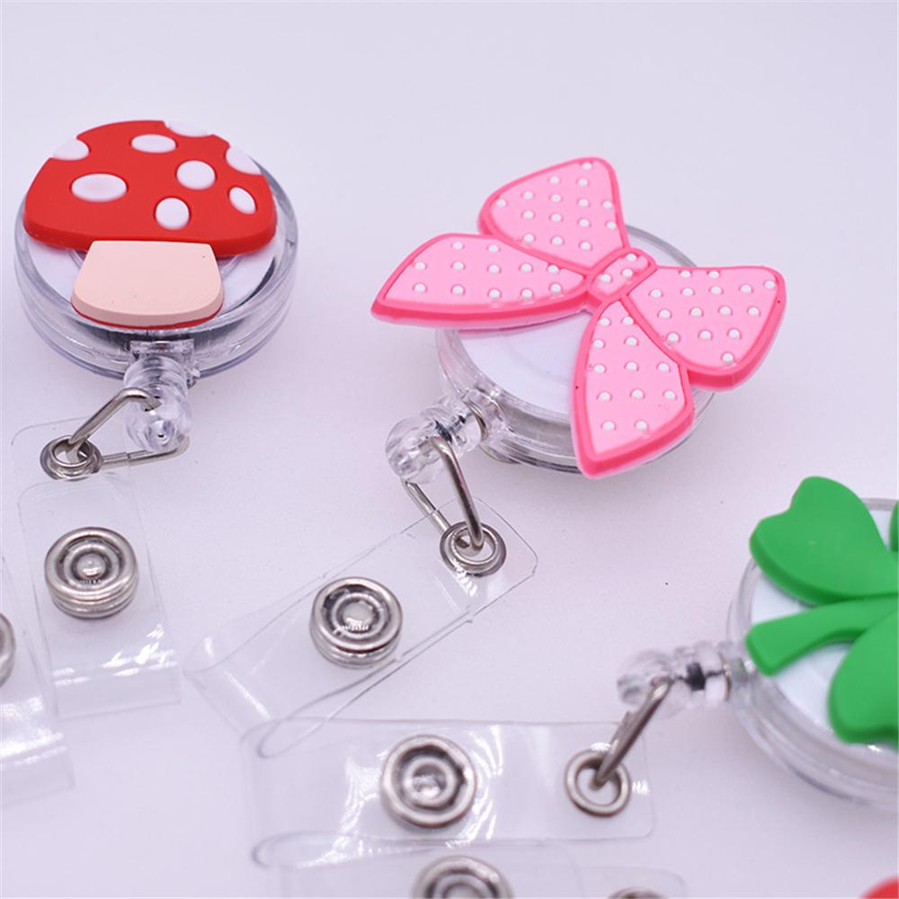 ID Card Name Card Holder Badge Holder Clip Retractable Badge Key Chain ID Badge Holder Nurse Doctor
