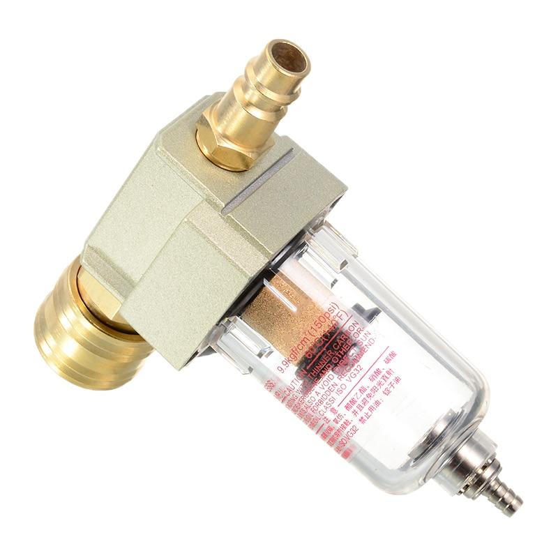 1 ks Odolný odlučovač oleje a vody Filtr filtru stlačeného vzduchu Včetně rychlospojky 1/4" Pro kompresorové nářadí