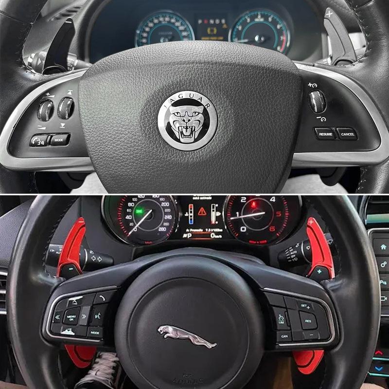 Paddle Shift Extension For Jaguar XF XE XJ F-PACE F-TYPE 2008- Car Steering Wheel Shifter Extend Stickers Car Accessories