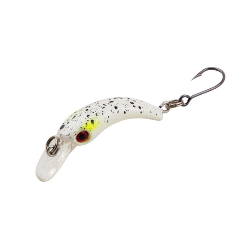 

Плаваюча рибальська приманка 8-кольоровий лук гольян 4 см/1,4 г гострий одинарний гачок Black spot white body