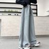 Spring Autumn Girls'  Sports Pants Teenager Wide-leg Casual Trousers Children's Straight Loose Pants Kids Clothing
