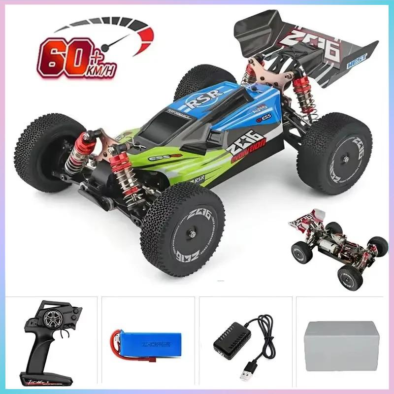 WLtoys 144010 144001 75KM/H 2.4G RC Car Brushless 4WD Electric High Speed Off-Road Remote Control Drift Toys for Children Racing