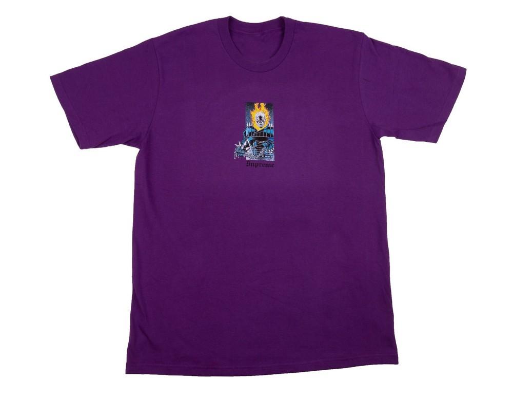 Marvel Ghost Rider Purple Tee Size S-5XL T-shirt Unisex Reprint NEW Unisex T-Shirt L