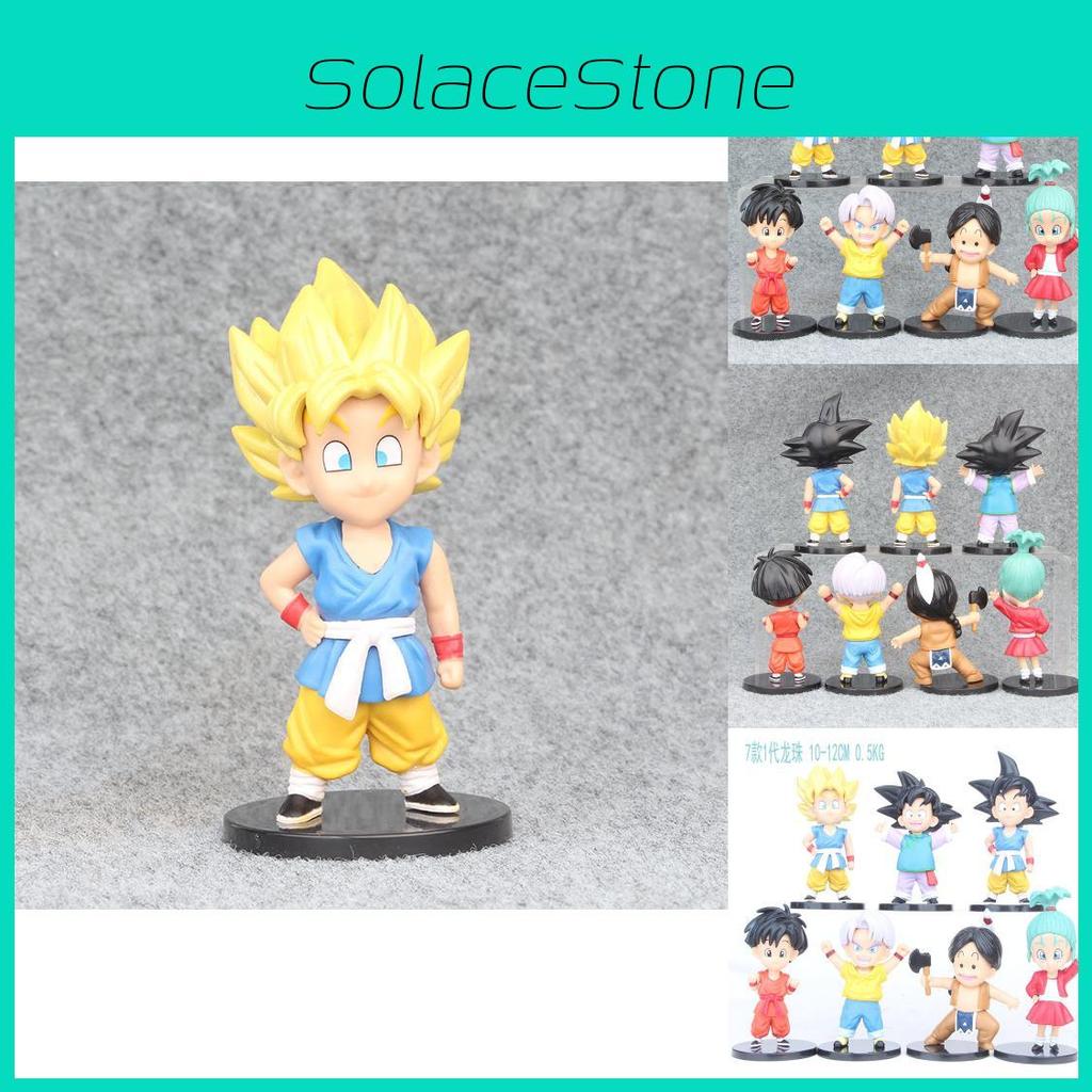 Adorable Q Version Childhood Goten And Trunks Dragon Ball Figurines Pvc Collectibles