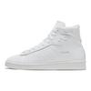 Converse Cons Pro Leder Rutschfest Stoßdämpfung High Top Board Schuhe Unisex Weiß Flamme