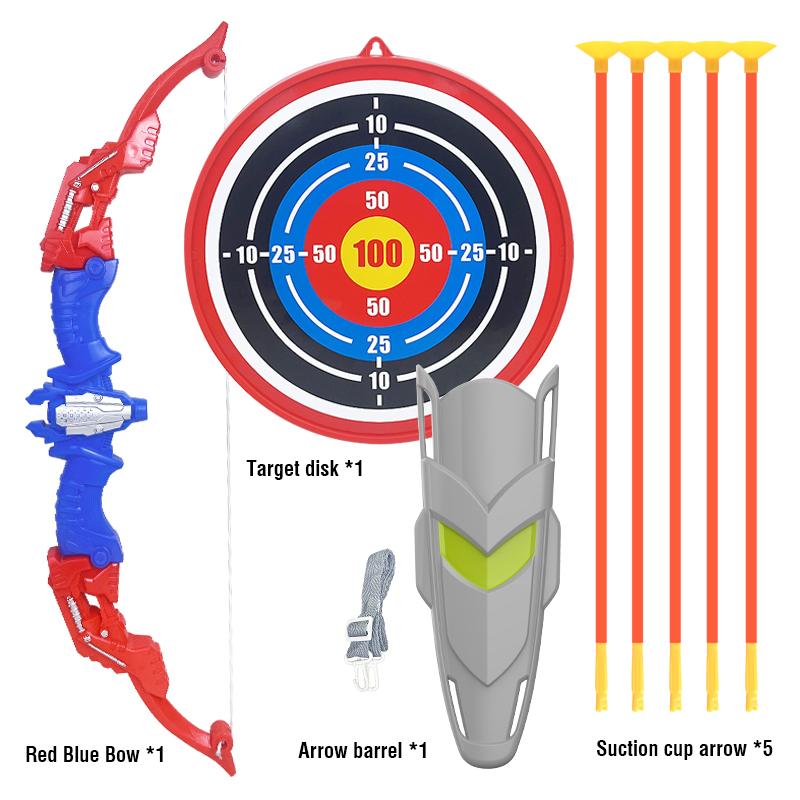 Archery Toys Children Bow Arrows Set Recurve Outdoor Interactive Equipment Competitive Professional Shooting Sports Garden Game
