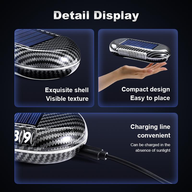 Xiaomi 1pc Solar Air Purifier, Built-in Sensor, Used In the Car, Purifies Air, Clean Air, Fresh Air, Purification Generator, Intelligen