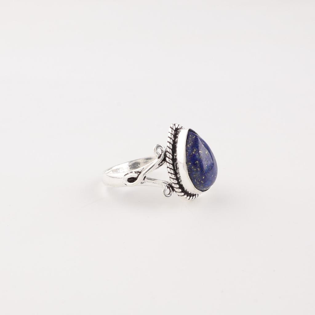 Natural Lapis Lazuli Gemstone 925 Sterling Silver Jewelry Handmade Ring For Her RR-57-22