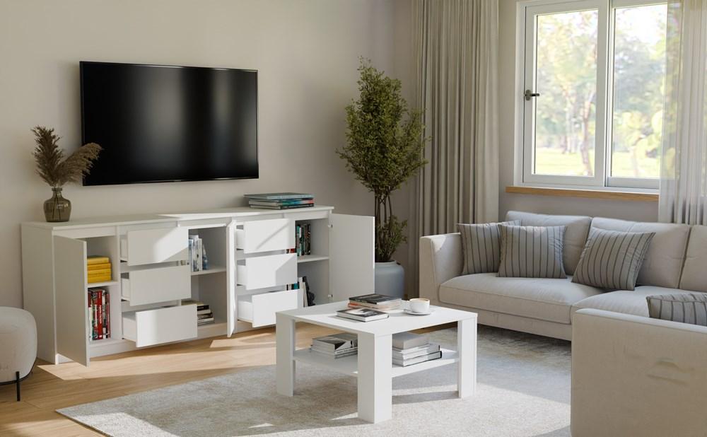 COSTA Chest of Drawers 1D3S/2D3S WHITE