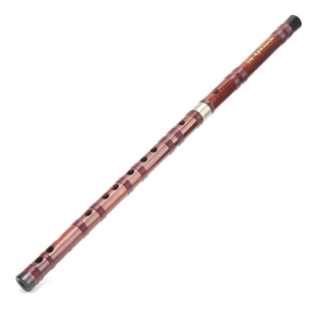 EKey Bamboo Flute Selected Dry Bitter Material Traditional Dizi Instrument Set ZD02