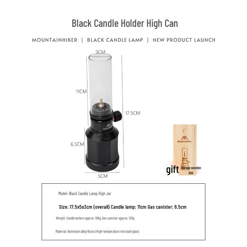 Mountain Guest Camping Gas Lamp with Long Battery Life - Outdoor Tent, Ambiance, and Inflatable Candle Lamp