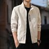 Men's Jacket Jacket Black High-end Stand-up Collar Korean Version Slim-fit Trendy Men's Clothing Spring and Autumn Sports Casual Top