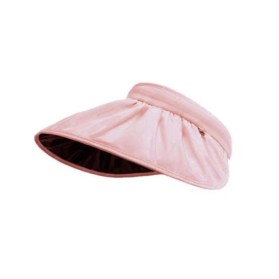 Damen Sonnenhut Leeres Oberteil Design Verstellbare Passform Outdoor Breiter Rand Sonnenschutzhut Tragbar Aufrollbar Wandern