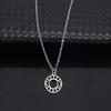 Stijlvolle Roestvrijstalen Holle Duivels Oog Hanger Ketting - Veelzijdige Sleutelbeen Ketting Sieraden