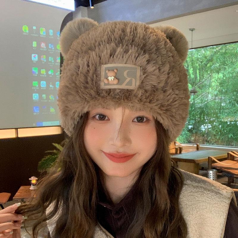 Cheap Cute Warm Beanie Winter Women Fur Hat