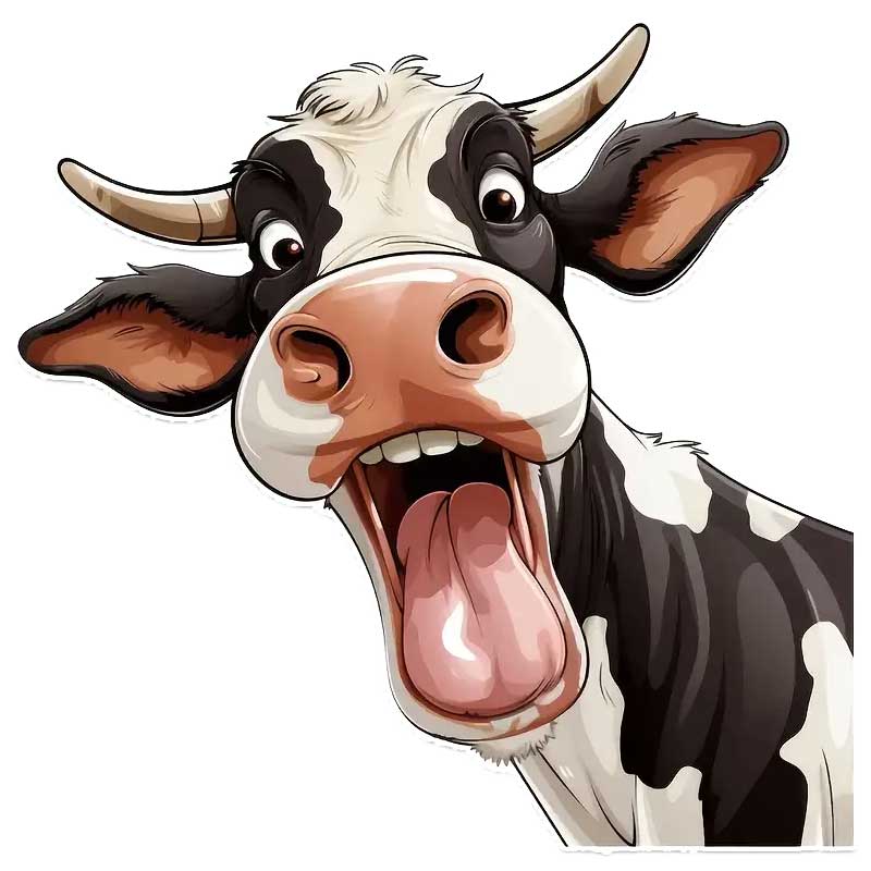 

Funny Milk Cow Car Sticker Vinyl Decal Waterproof Rear Window Motorcycle Camper Bumper Truck Laptop Decoration TM321 15x15cm