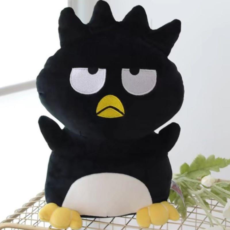 Cartoon Cool Black Penguin Plush Toy With Ultra Soft Short Fur For Kids And Teens