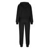 Women's Fashion Solid Color Hooded Sweatshirt And Sweatpants Two-Piece Casual Set