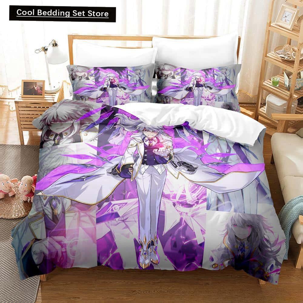 3D Print Anime Elsword Bedding Set Single Twin Full Queen King Size Bed Set Adult Kid Bedroom Duvet Cover Sets For Home Textiles