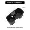 For Kia Telluride 2020-2025 Center Console Armrest Box Rear Water Cup Holder Drinks Storage Box Car Interior Accessories Black