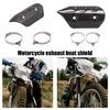 Motorcycle Exhaust Muffler Pipe Heat Shield Cover Heel Guard Anti-scalding Cover Universally for Motocross