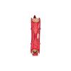 Gucci Star GG pattern herringbone raffia and leather handbag children's red/beige