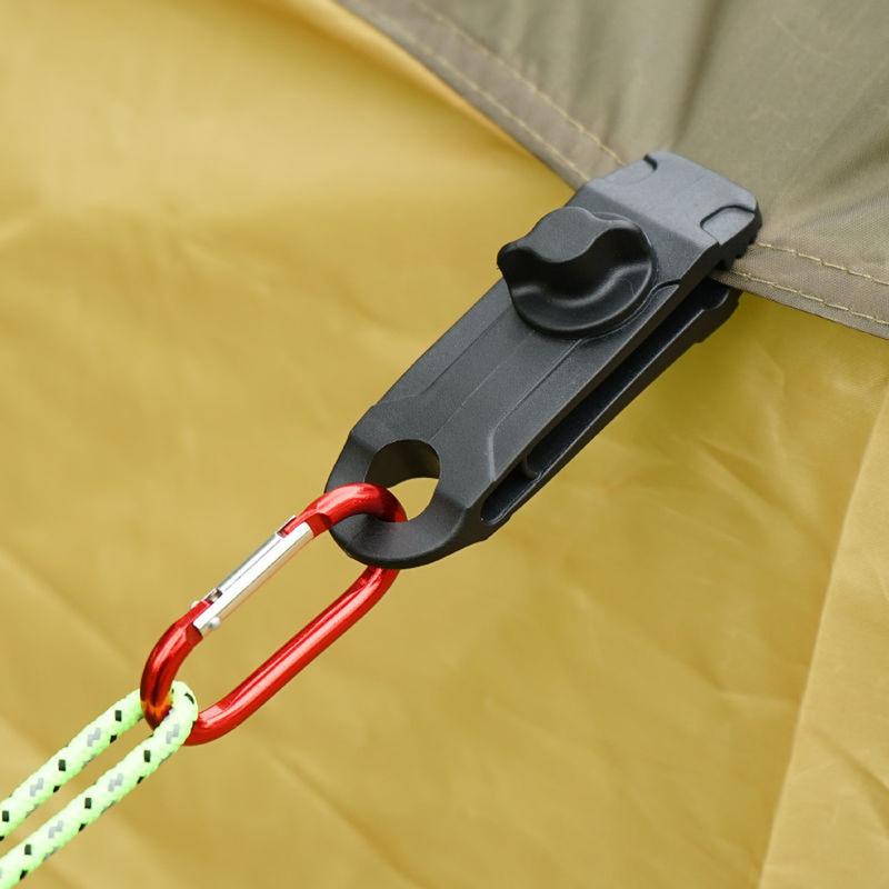 5Pcs Tent Canopy Clip Windproof Special Tooth Design Outdoor Fixing Hook Buckle for Outdoor Camping Accessories