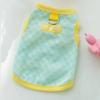 Spring and Summer Contrasting Color Checkerboard Cat Vest Into Cat Kitten Spring Two Feet Leash Pet Cat Clothes