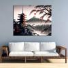 Mount Fuji Scenic Lake Diamond Painting New Arrivals Diy Full Square Round Drill Rhinestone Embroidery Mosaic Abstract Landscape Pavilion Wall Decor