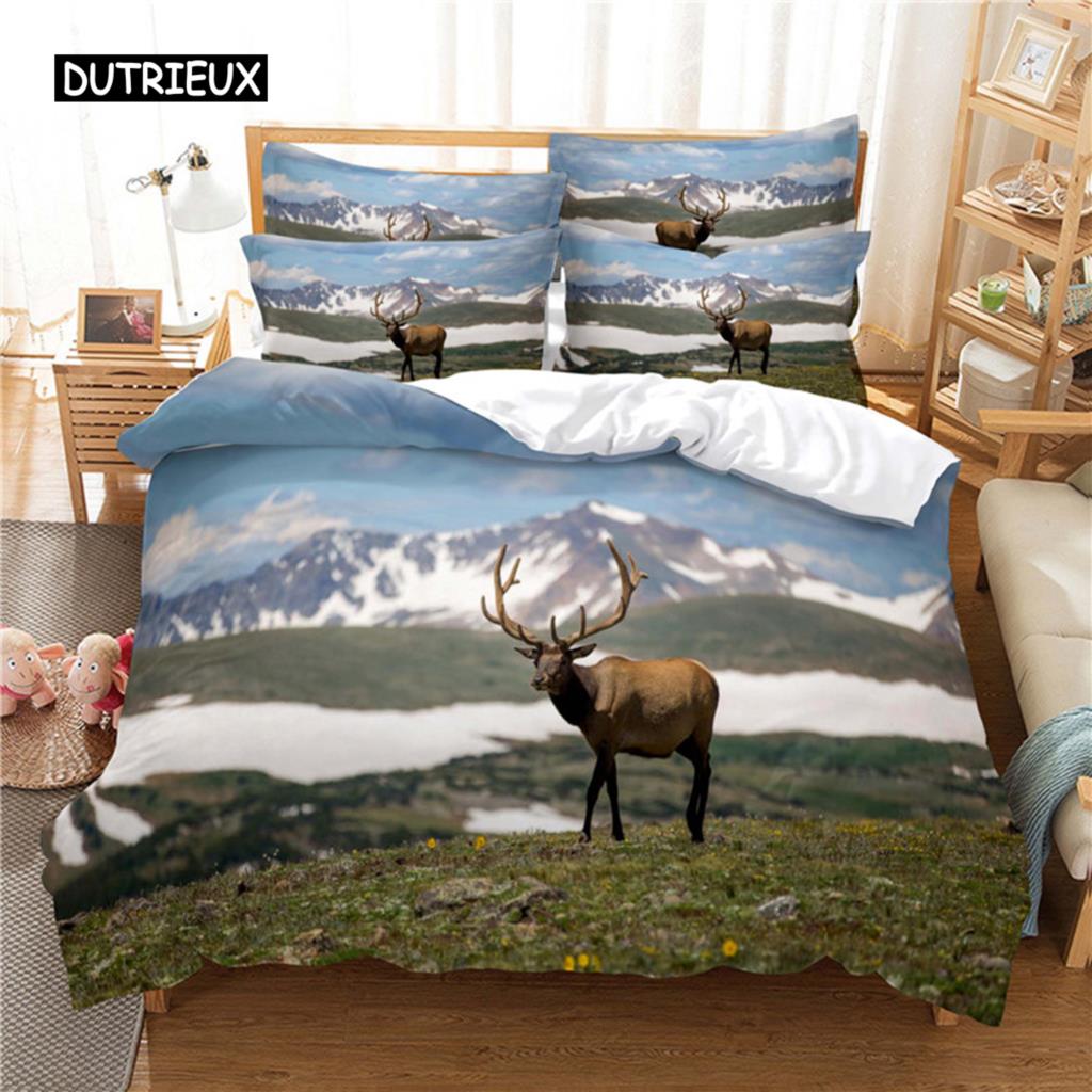Tiere Bettwäsche-Set Bettbezug-Set 3D-Bettwäsche Digitaldruck Bettwäsche Queen-Size-Bettwäscheset Modisches Design