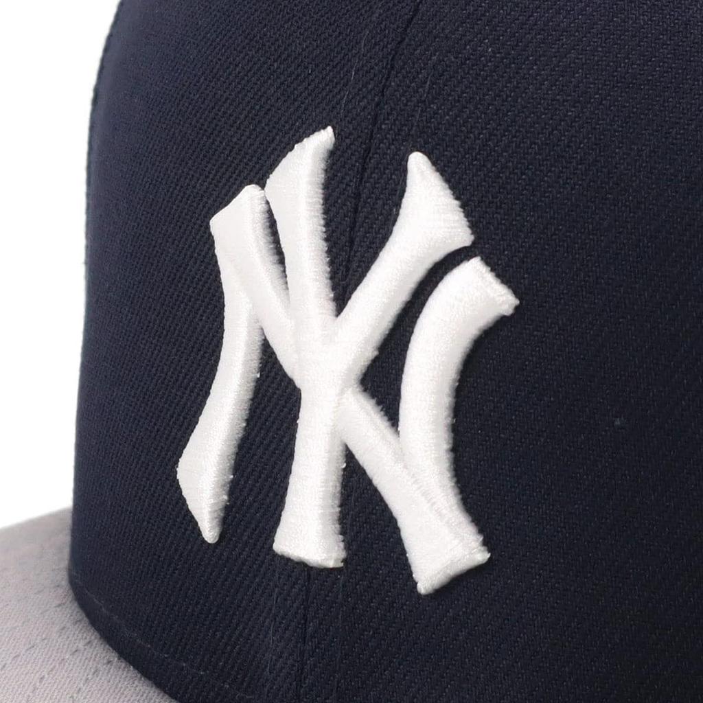 New Era 950 NEYYANCO Flat Visor NY Size 25J Cap, MLB, Navy/Gray, L/XL,