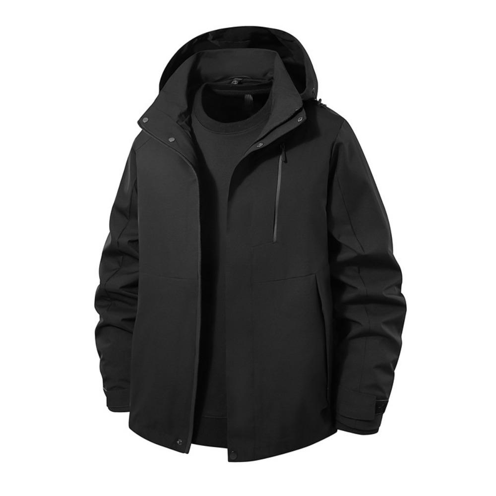 

Windproof and wear-resistant high-quality new spring and autumn jacket 2025 couple casual hooded jacket men s hat outdoor S