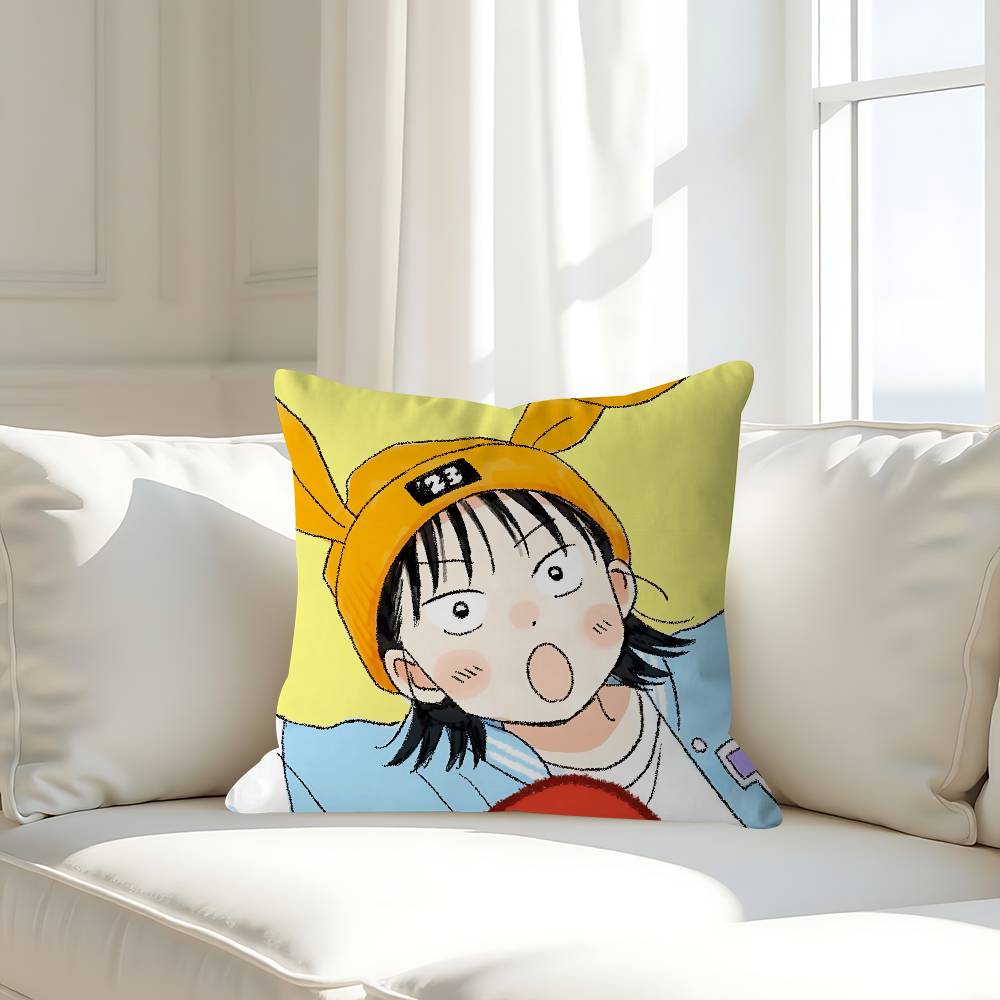 

Anime Skip-And-Loafer Pillow Case Removable Washable Cushion Cover – All-Season Soft Linen 16x16Inch