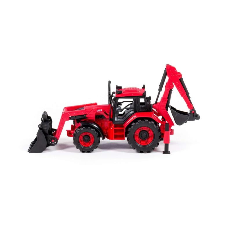 Traktor "Belarus" Z Ładowarką I Koparką Czerwony W Pudełku - Wader Polesie