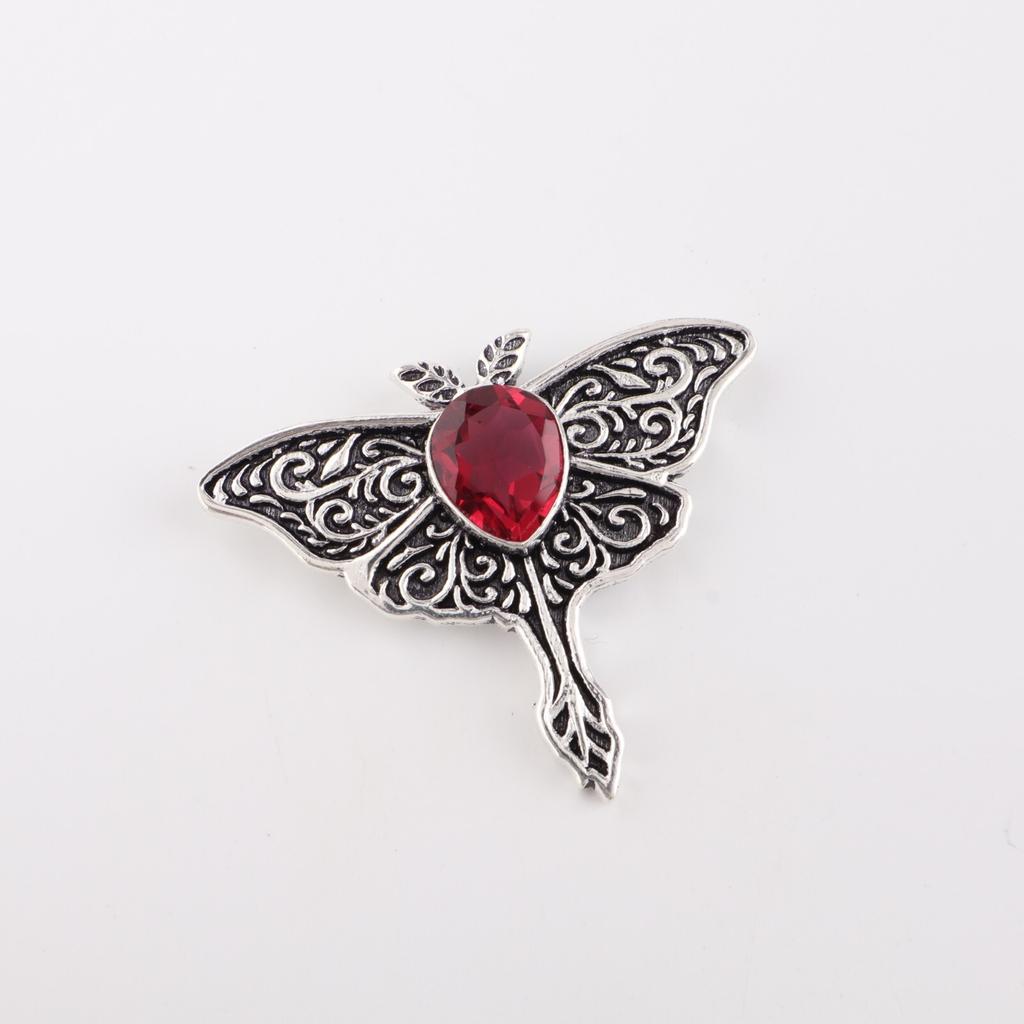 Pink Rubellite Gemstone 925 Sterling Silver Jewelry Chain Pendant  1.2" For Girl CP-31-6