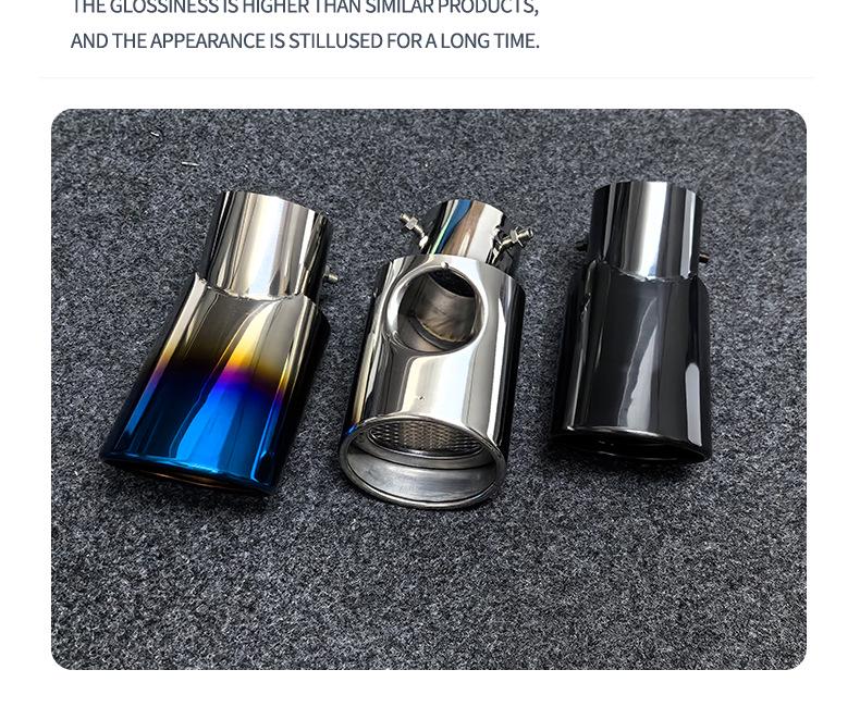 Compatible Stainless Steel Exhaust Tailpipe for Honda CRV, Highlander, Lexus, IX35, ZhiPao SUVs