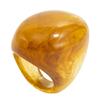 Marbled Effect Resin Art Rings Curved Wide Band Design Safe Construction Stackable Fashion Accessory Resin Texture
