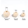 20-50pcs/lot 13 16 20mm Natural Round Wooden Beads Bulk Spiral Loose Ball Wood Beads For DIY Jewelry Making Findings Accessories