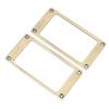 2Pcs Electric Guitar Pickup Frame Zinc Alloy Humbucker Pickup Mounting Ring Set 2 X 2mm Bronze