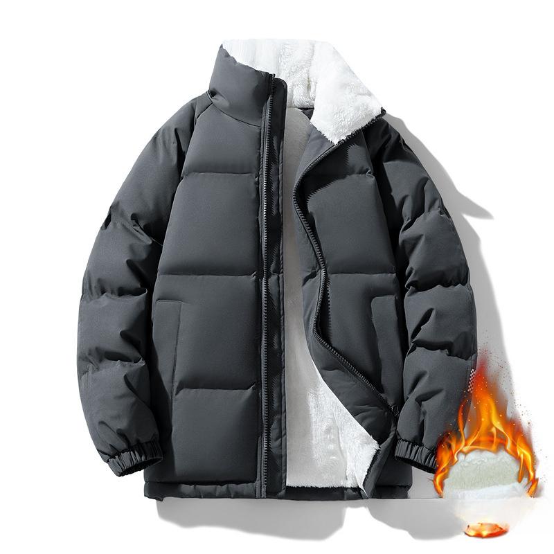 Chaqueta Acolchada con Cuello Alto para Hombre Otoño e Invierno Nueva Chaqueta Acolchada Gruesa a Prueba de Frío para Niños